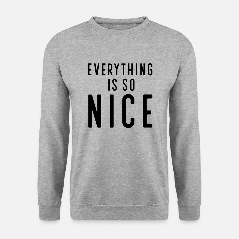 Lustige Sprüche - Unisex Pullover - Weißgrau meliert