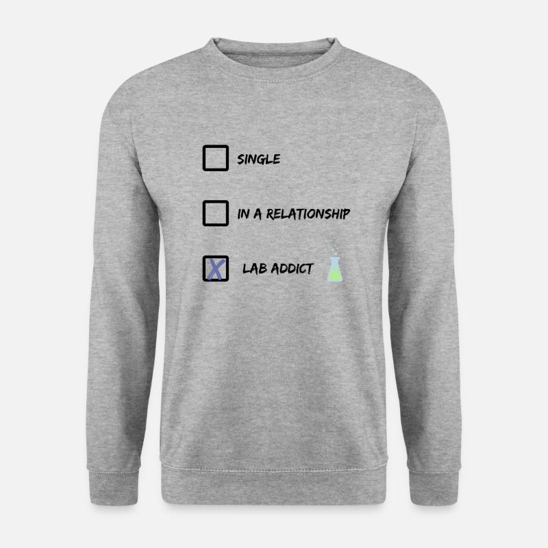 Laborsüchtiger - Unisex Pullover - Weißgrau meliert