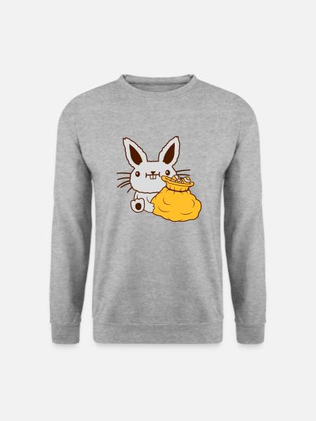 Easter big egg sack - Unisex Sweatshirt - salt & pepper