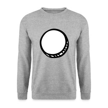 White Hole - Sweat-shirt Unisexe - gris chiné - Devant - Alina (178cm) & Michal (187cm)