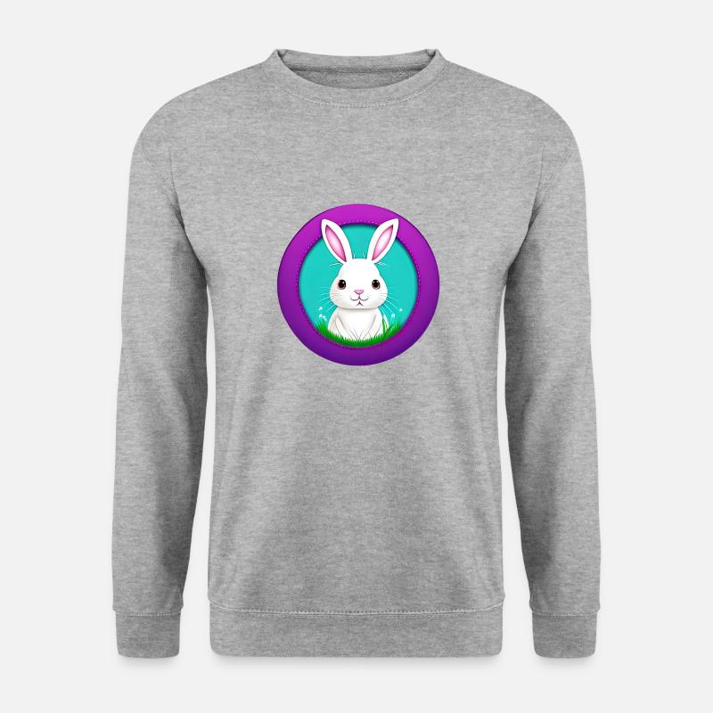 White Hare Rabbit - Unisex Sweatshirt - salt & pepper