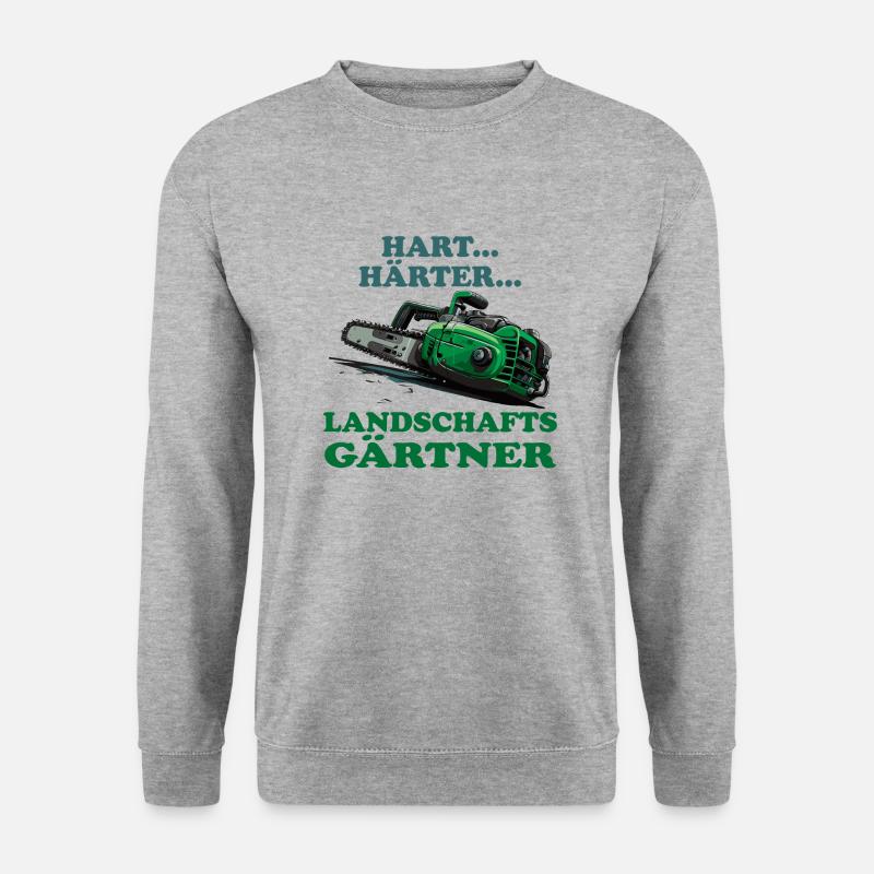 Landschaftsgärtner - Unisex Pullover - Weißgrau meliert