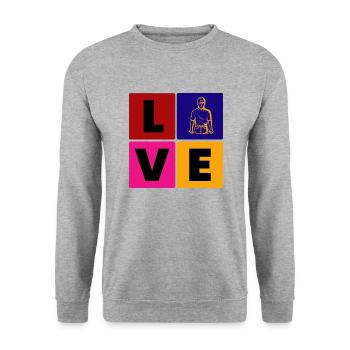 Craftsman Handyman Craft Tool Construction Site - Unisex Sweatshirt - salt & pepper - Front - Alina (178cm) & Michal (187cm)