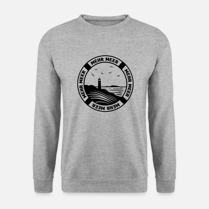 Mehr Meer - Unisex Pullover - Weißgrau meliert