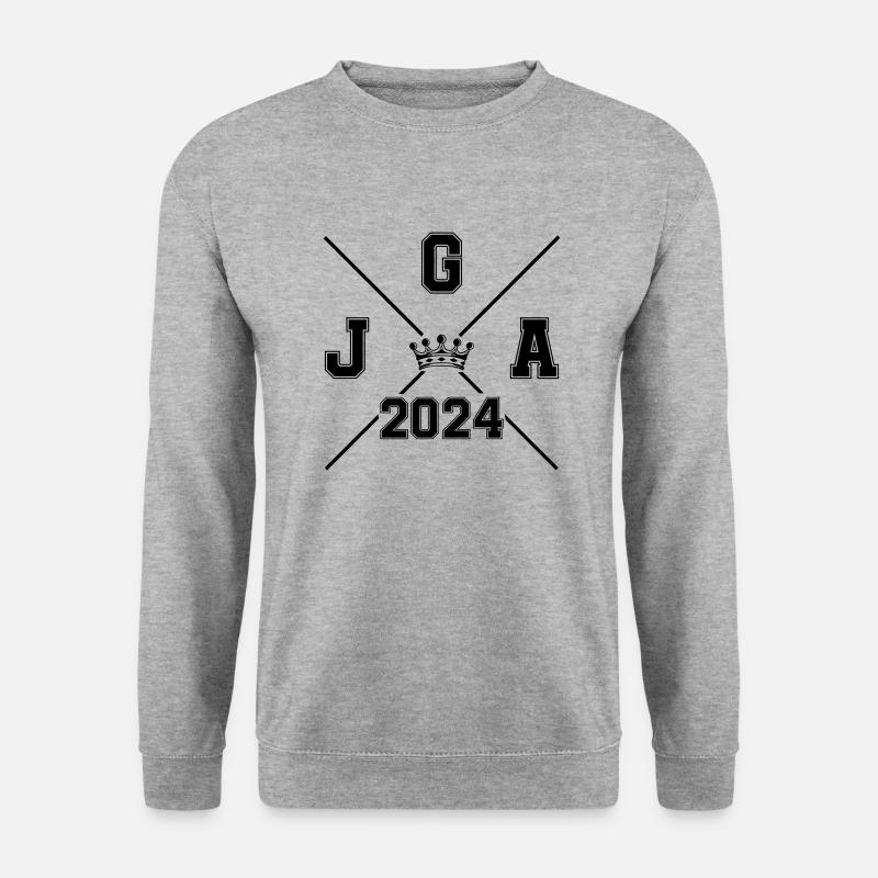jga 2024 junggesellenabschied - Unisex Pullover - Weißgrau meliert