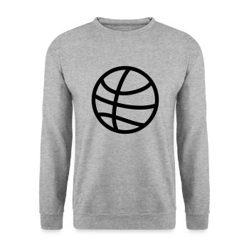 Ballon de basket - Sweat-shirt Unisexe - gris chiné - Devant - Alina (178cm) & Michal (187cm)