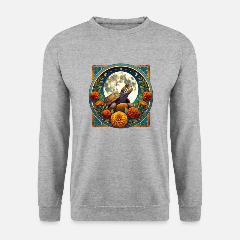 Box Turtle - Unisex Sweatshirt - salt & pepper