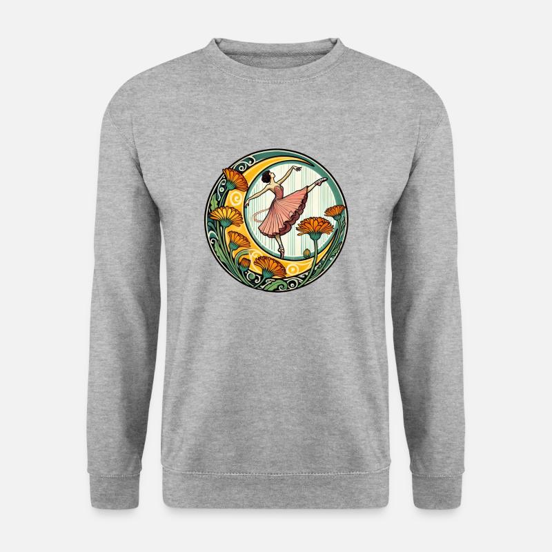 Ballerina - Unisex Pullover - Weißgrau meliert