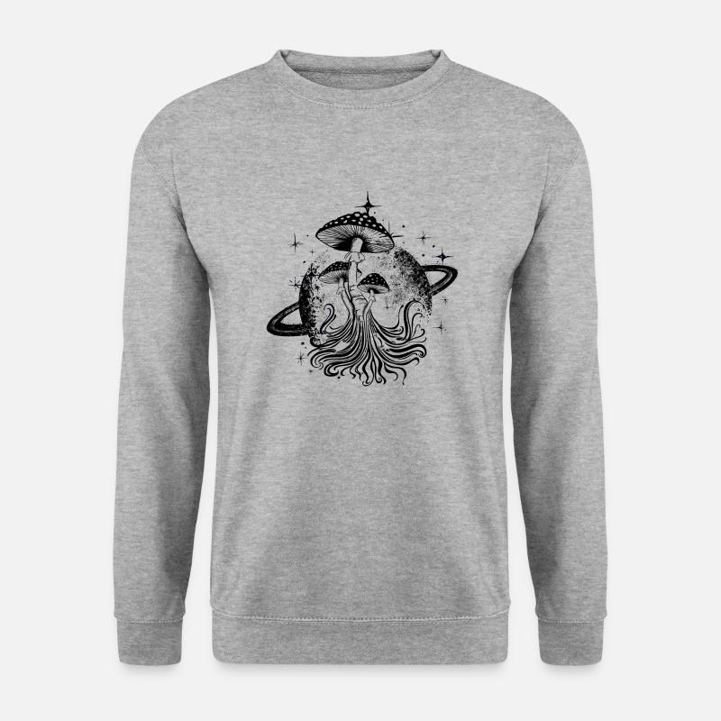 Champignon de l’espace - Sweat-shirt Unisexe - gris chiné