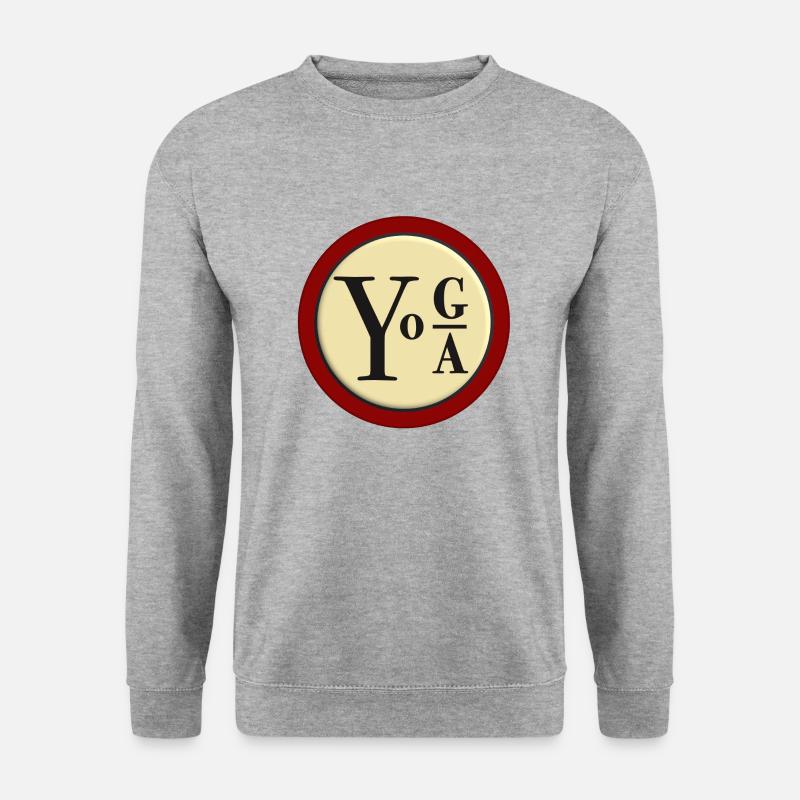 Yoga Sign - Unisex Pullover - Weißgrau meliert