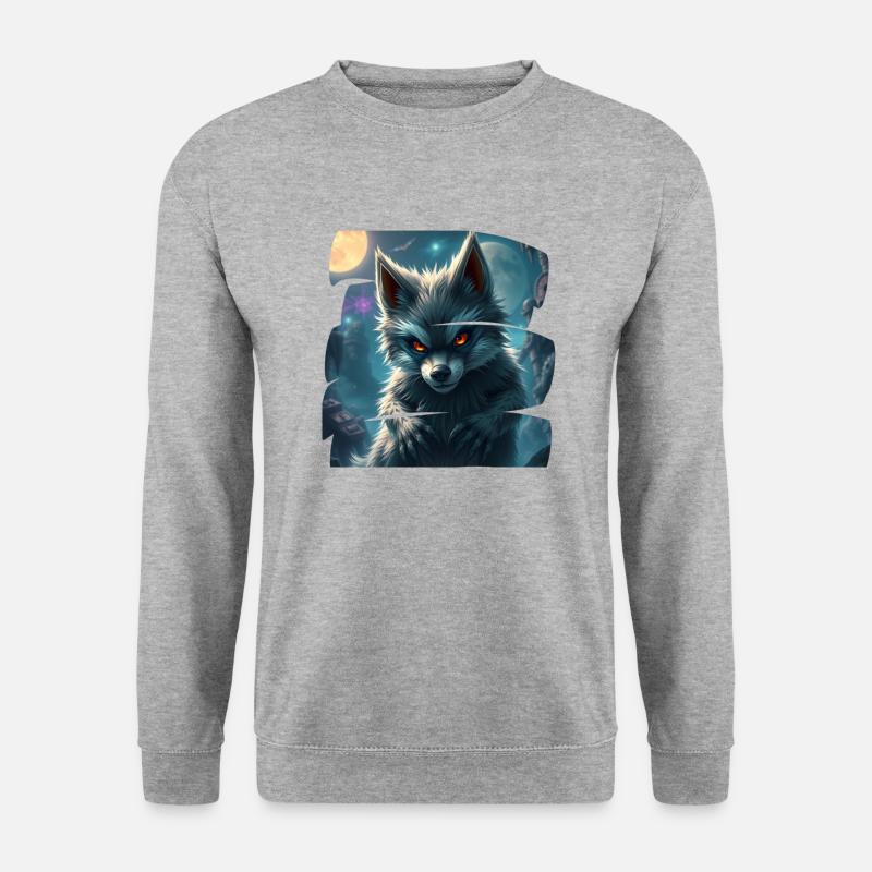 Monster 6 - Unisex Pullover - Weißgrau meliert