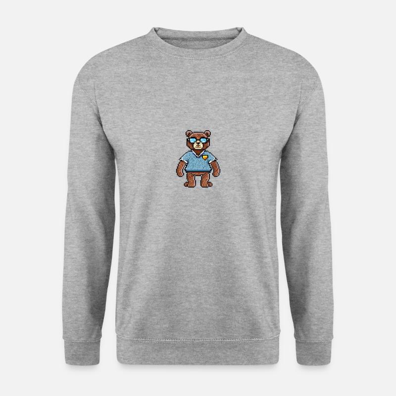 Die Bären-Saga - GEEK - Unisex Pullover - Weißgrau meliert