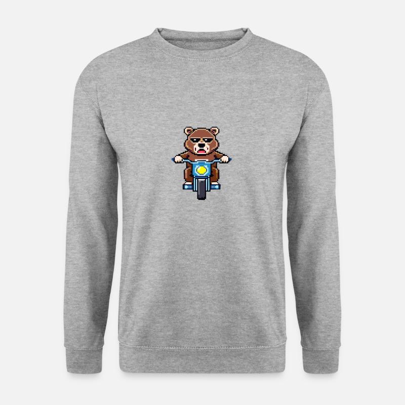 Die Bären-Saga - MOTORRAD - Unisex Pullover - Weißgrau meliert