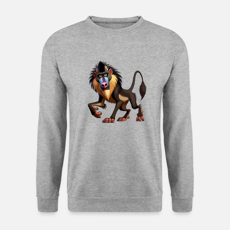 Mandrill baboon - Unisex Sweatshirt - salt & pepper
