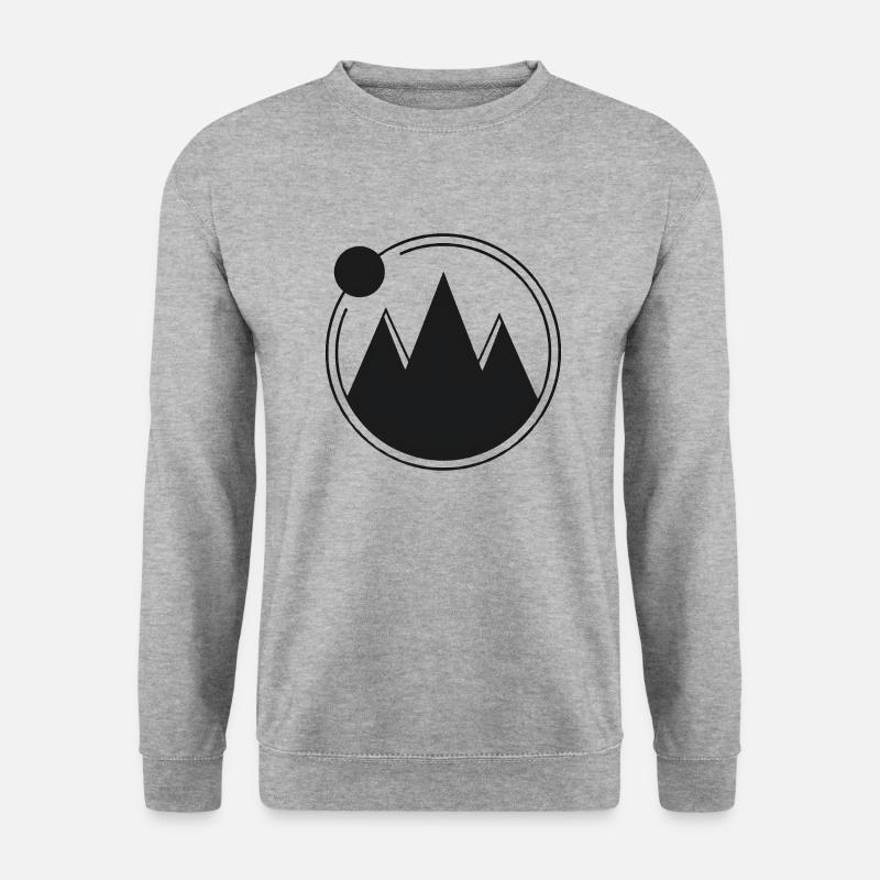 BERG - Unisex Pullover - Weißgrau meliert