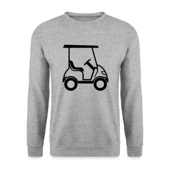 Golf Car - Unisex Sweatshirt - salt & pepper - Front - Alina (178cm) & Michal (187cm)