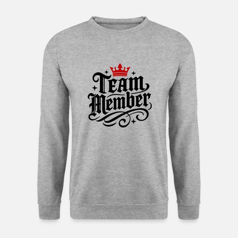 Team Member Krone - Unisex Sweatshirt - salt & pepper