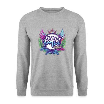 Bali 2025 Colorful - Unisex Sweatshirt - salt & pepper - Front - Alina (178cm) & Michal (187cm)