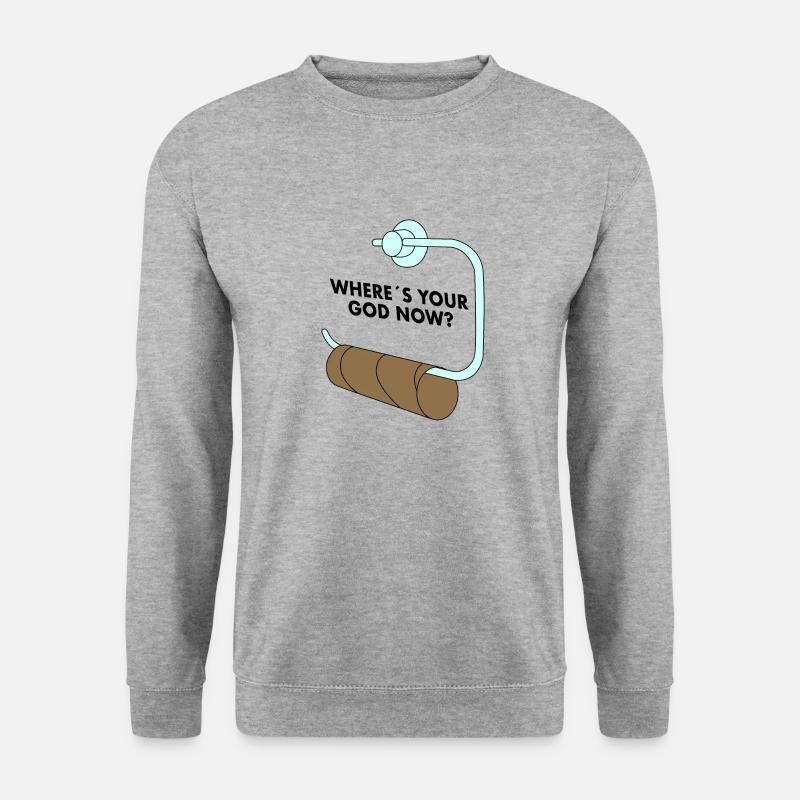 Klopapier - Unisex Pullover - Weißgrau meliert
