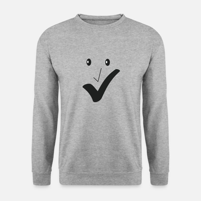 Fine smile - Fine face A04. - Unisex Sweatshirt - salt & pepper