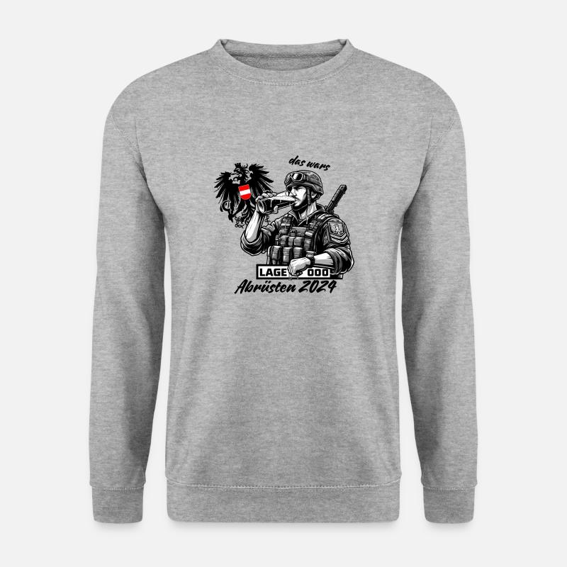 Bundesheer Abrüsten - Unisex Pullover - Weißgrau meliert