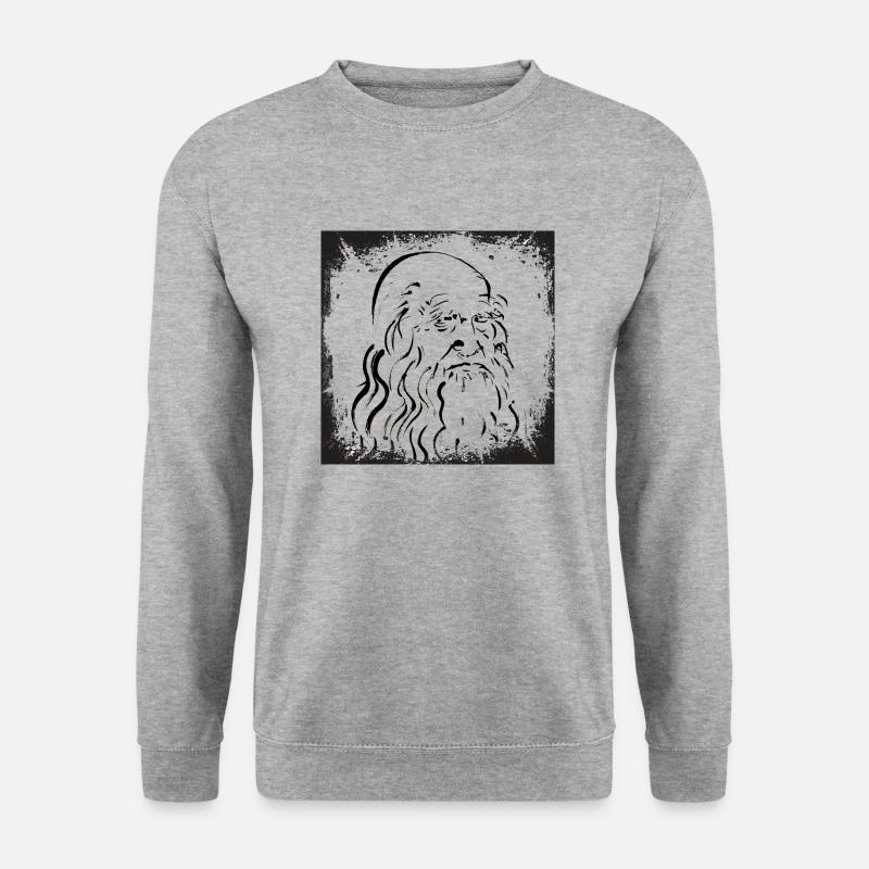 LEONARDO DA VINCI - Unisex Sweatshirt - salt & pepper
