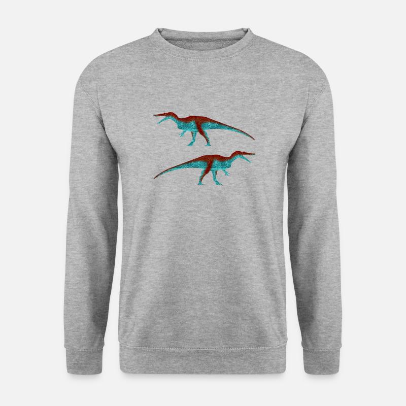 Baryonyx (klassisch) - Unisex Pullover - Weißgrau meliert