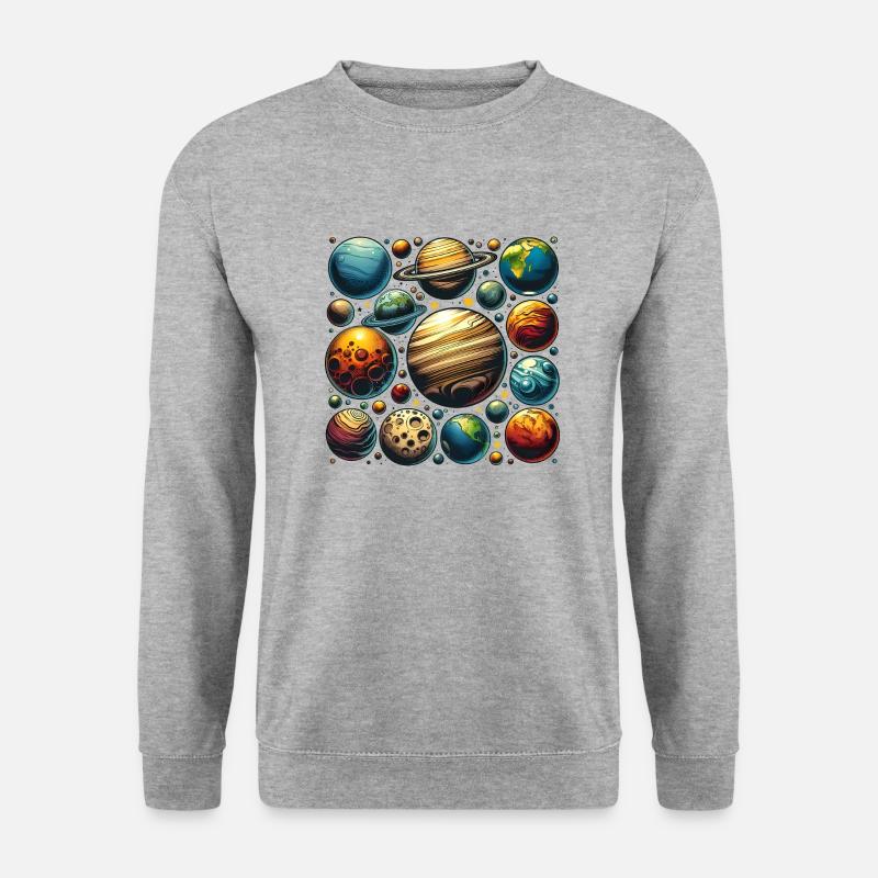 Conception de la planète - Sweat-shirt Unisexe - gris chiné