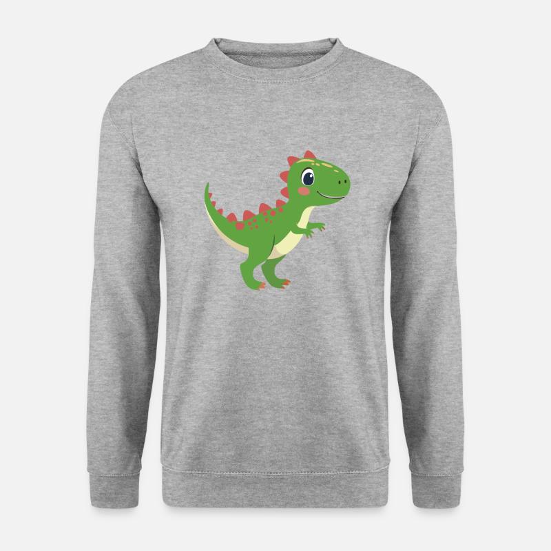 Düwex – The cool T-Rex with red spikes - Unisex Sweatshirt - salt & pepper