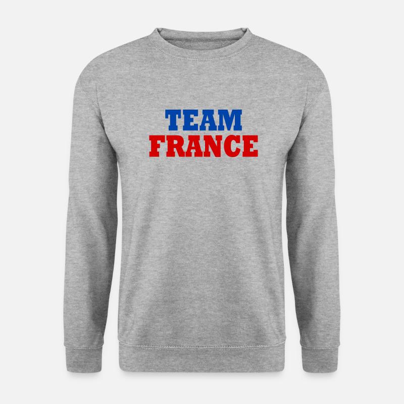 Team france - Unisex Pullover - Weißgrau meliert