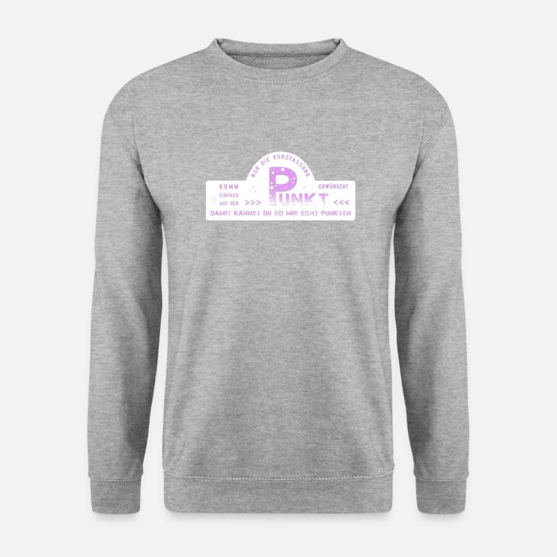 to the point - Unisex Sweatshirt - salt & pepper
