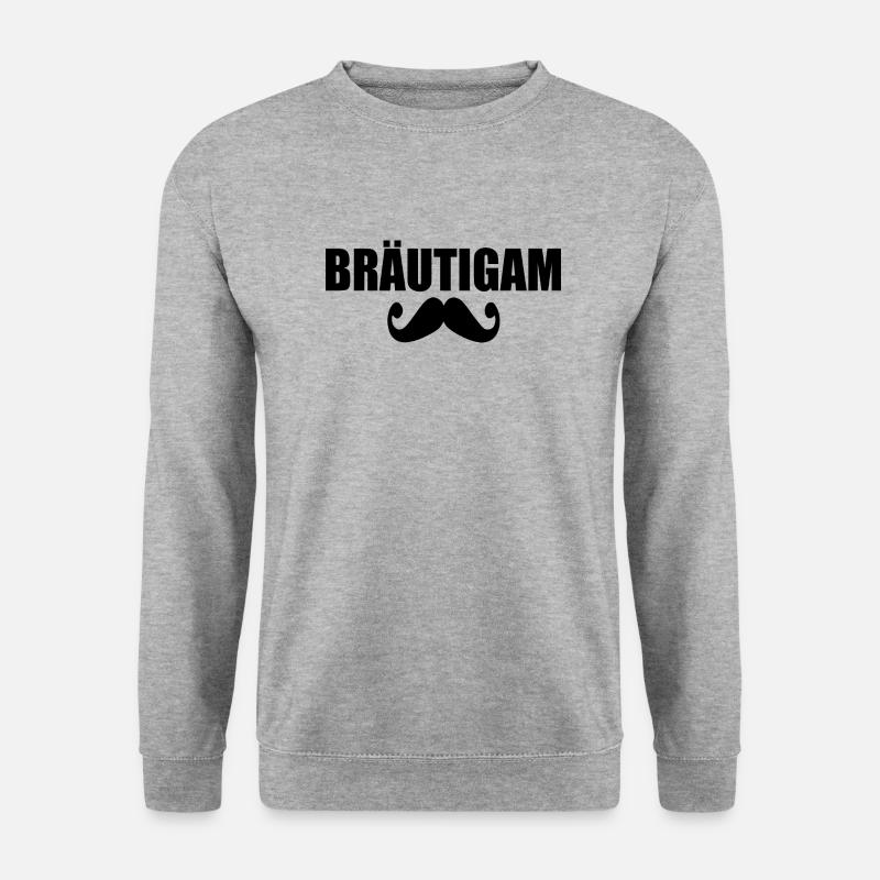 bräutigam - Unisex Pullover - Weißgrau meliert