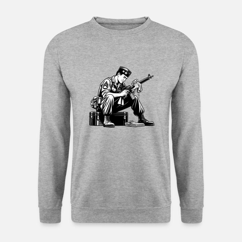 Bundesheer Abrüsten - Unisex Pullover - Weißgrau meliert