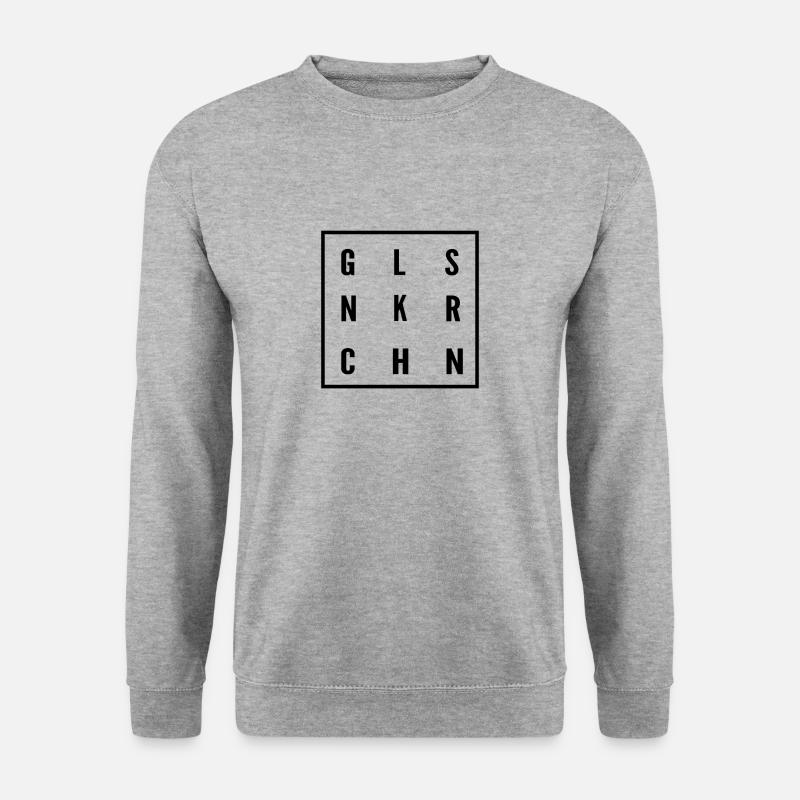 Gelsenkirchen - GLSNKRCHN - Unisex Pullover - Weißgrau meliert