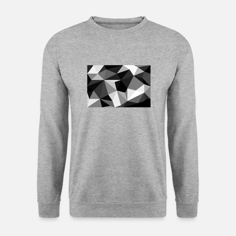 Polygon Black and White - Unisex Sweatshirt - salt & pepper
