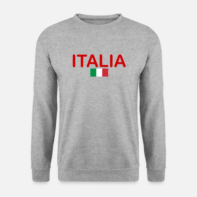 Italia - Unisex Pullover - Weißgrau meliert