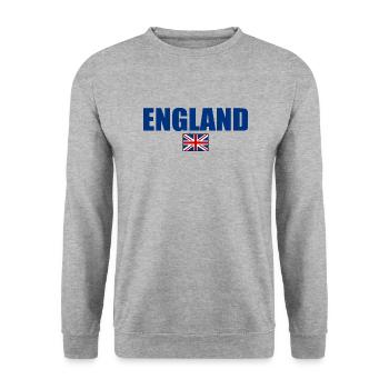England - Unisex Sweatshirt - salt & pepper - Front - Alina (178cm) & Michal (187cm)