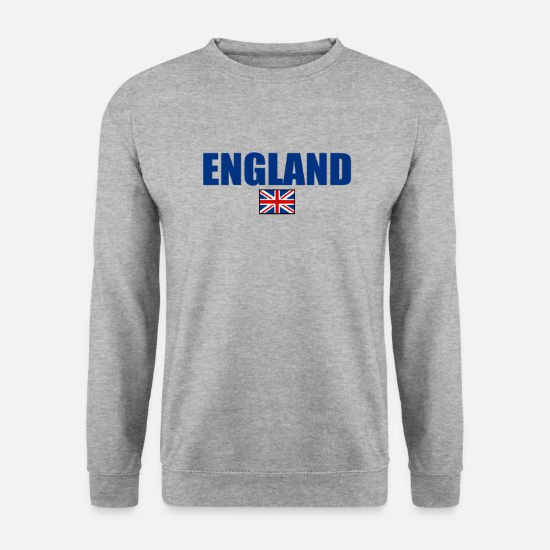 England - Unisex Pullover - Weißgrau meliert