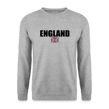 England - Unisex Sweatshirt - salt & pepper - Front - Alina (178cm) & Michal (187cm)