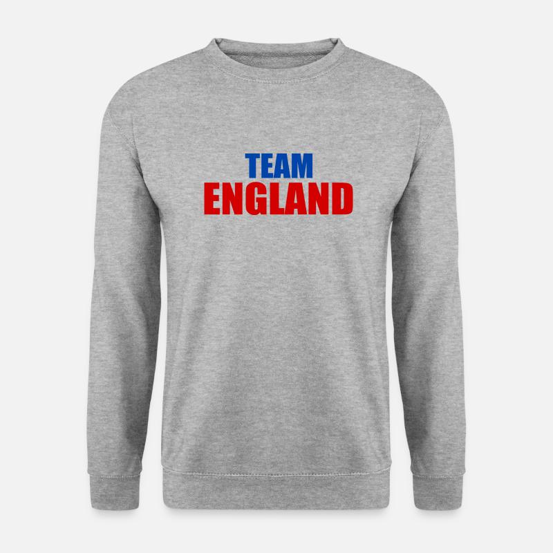 England - Unisex Pullover - Weißgrau meliert
