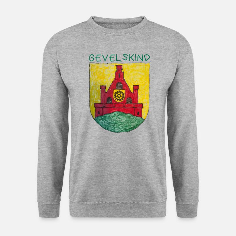 Gevelskind - Unisex Pullover - Weißgrau meliert