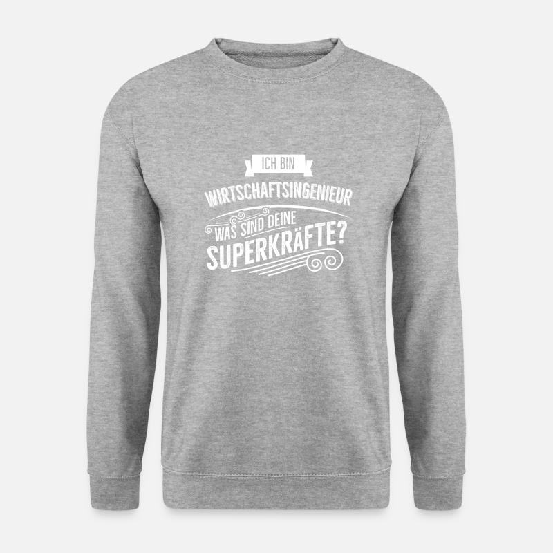Wirtschaftsingenieur - Unisex Pullover - Weißgrau meliert