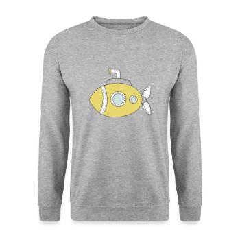 U-Boot - Unisex Pullover - Weißgrau meliert - Vorne - Alina (178cm) & Michal (187cm)