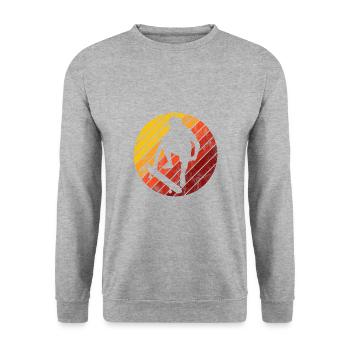 Skateboarder Skateboard Skater Skate Skateing - Unisex Sweatshirt - salt & pepper - Front - Alina (178cm) & Michal (187cm)