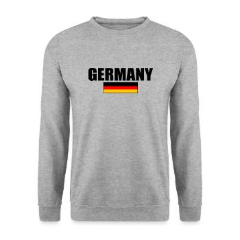Germany - Sweat-shirt Unisexe - gris chiné - Devant - Alina (178cm) & Michal (187cm)