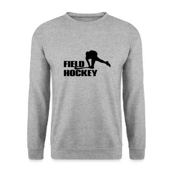 Field Hockey Field Hockey Sport Gift - Unisex Sweatshirt - salt & pepper - Front - Alina (178cm) & Michal (187cm)