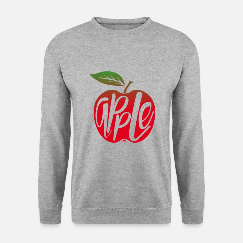 Apple - Unisex Pullover - Weißgrau meliert