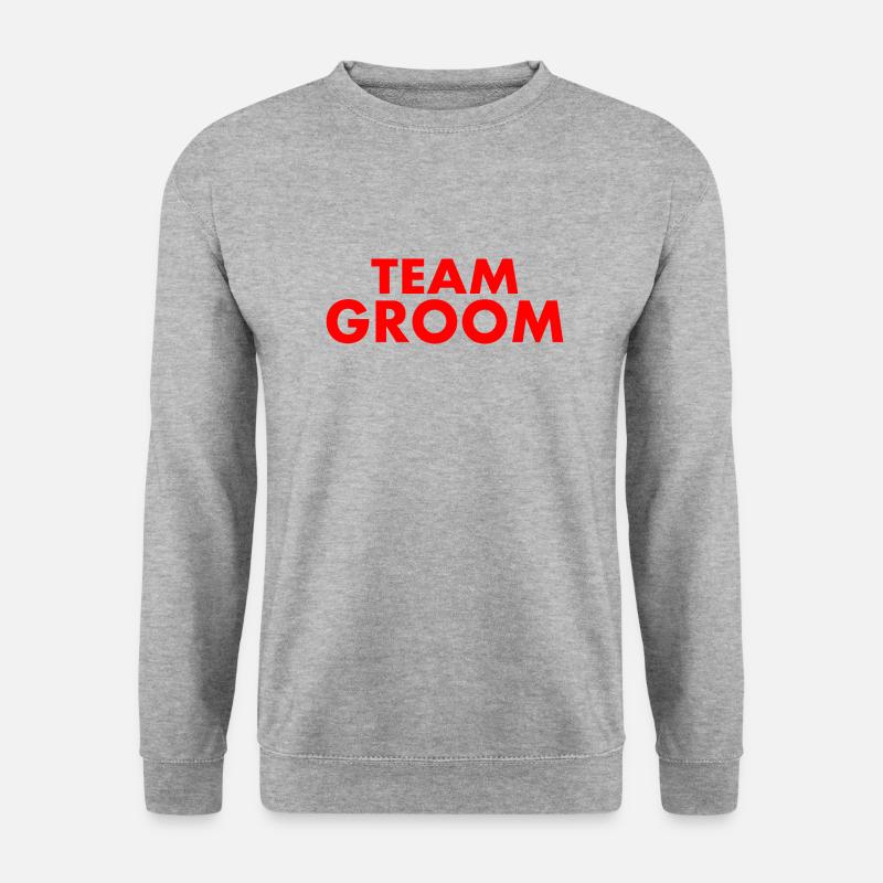 Team groom - Unisex Pullover - Weißgrau meliert