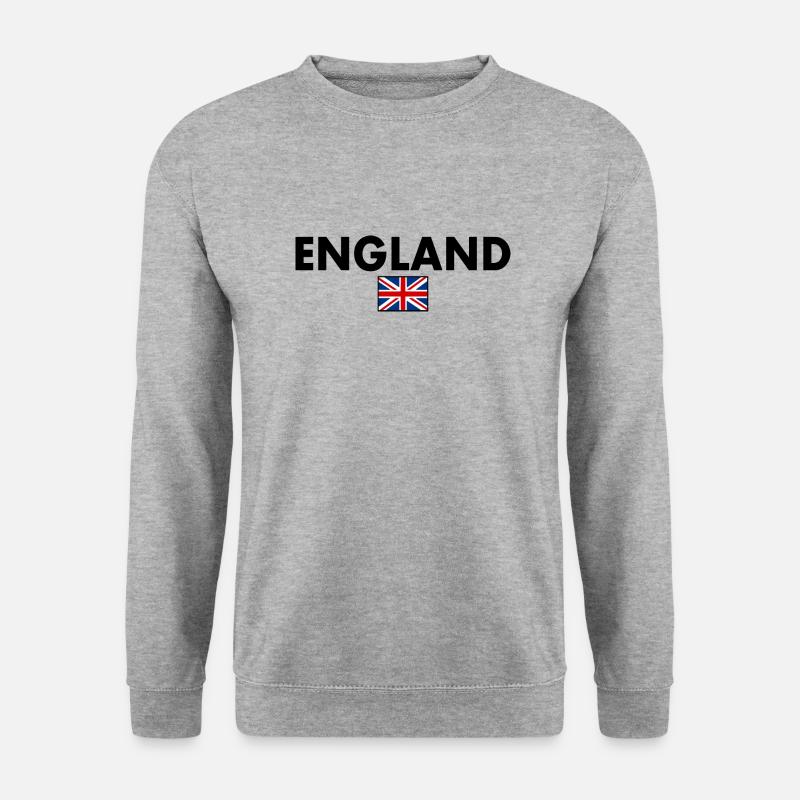 England - Unisex Pullover - Weißgrau meliert
