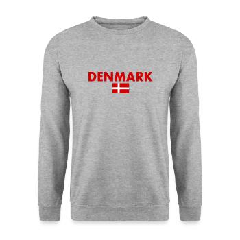 Denmark - Unisex Sweatshirt - salt & pepper - Front - Alina (178cm) & Michal (187cm)